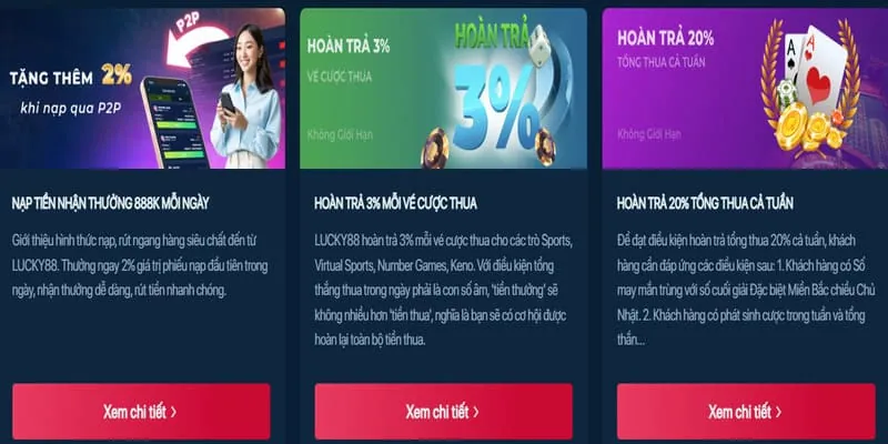 Biểu tượng thưởng nạp lại và các sự kiện đặc biệt